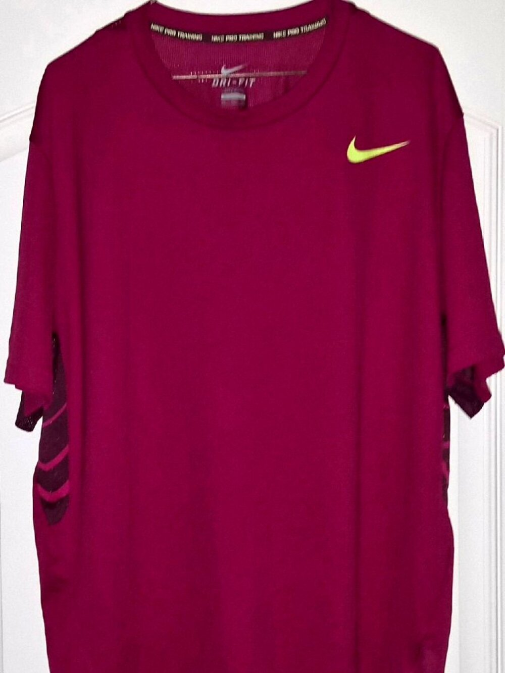 NIKE MEN'S DRI-FIT PRO TRAINING VAPOR DARK FIREBERRY VENTED 2XL SHIRT 644301-644